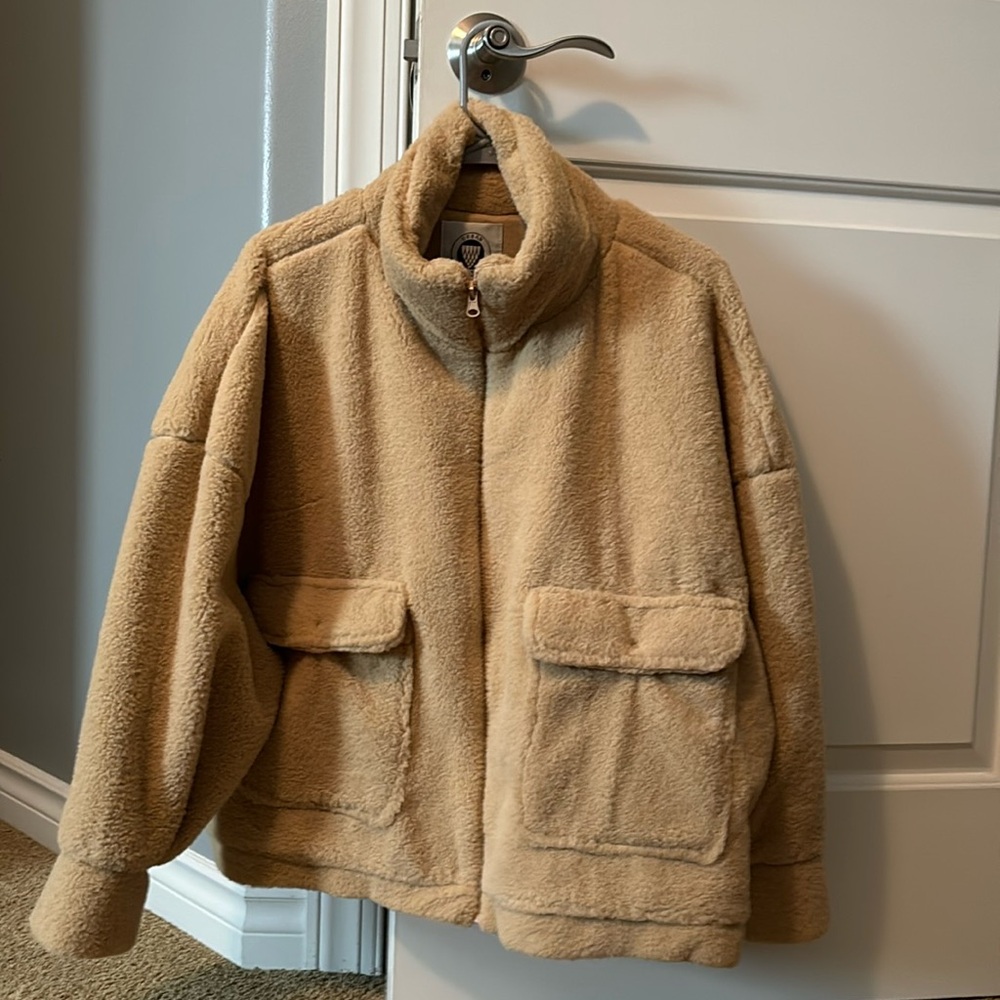 Urban Outfitters fleece bomber jacket